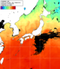 NOAA人工衛星画像:日本全域, 1日合成画像(2025/10/08UTC)