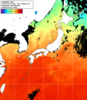 NOAA人工衛星画像:日本全域, 1日合成画像(2025/10/09UTC)