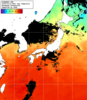 NOAA人工衛星画像:日本全域, 1日合成画像(2025/10/10UTC)