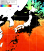 NOAA人工衛星画像:日本全域, 1日合成画像(2025/10/11UTC)