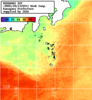 NOAA人工衛星画像:神奈川県近海, 1週間合成画像(2025/10/07～2025/10/13UTC)