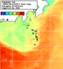 NOAA人工衛星画像:神奈川県近海, 1週間合成画像(2025/10/08～2025/10/14UTC)