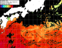 NOAA人工衛星画像:黒潮域, 1日合成画像(2025/10/15UTC)