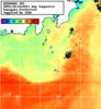 NOAA人工衛星画像:神奈川県近海, 1日合成画像(2025/10/16UTC)