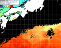 NOAA人工衛星画像:黒潮域, 1日合成画像(2025/10/22UTC)