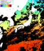 ひまわり人工衛星:日本全域,10:59JST,1時間合成画像