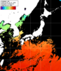 ひまわり人工衛星:日本全域,18:59JST,1時間合成画像