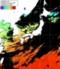 ひまわり人工衛星:日本全域,16:59JST,1時間合成画像