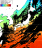 ひまわり人工衛星:日本全域,08:59JST,1時間合成画像