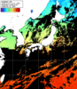 ひまわり人工衛星:日本全域,05:59JST,1時間合成画像