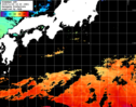 ひまわり人工衛星:黒潮域,04:59JST,1時間合成画像