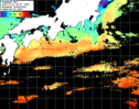 ひまわり人工衛星:黒潮域,17:59JST,1時間合成画像