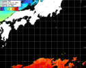 ひまわり人工衛星:黒潮域,17:59JST,1時間合成画像