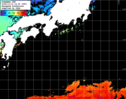 ひまわり人工衛星:黒潮域,23:59JST,1時間合成画像