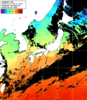 ひまわり人工衛星:日本全域,13:59JST,1時間合成画像