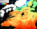 ひまわり人工衛星:黒潮域,16:59JST,1時間合成画像