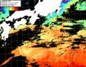 ひまわり人工衛星:黒潮域,20:59JST,1時間合成画像