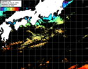 ひまわり人工衛星:黒潮域,18:59JST,1時間合成画像