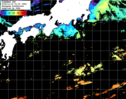 ひまわり人工衛星:黒潮域,12:59JST,1時間合成画像