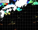 ひまわり人工衛星:黒潮域,23:59JST,1時間合成画像