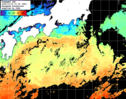 ひまわり人工衛星:黒潮域,16:59JST,1時間合成画像