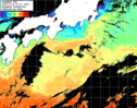 ひまわり人工衛星:黒潮域,12:59JST,1時間合成画像
