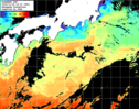 ひまわり人工衛星:黒潮域,13:59JST,1時間合成画像