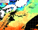 ひまわり人工衛星:黒潮域,17:59JST,1時間合成画像
