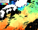 ひまわり人工衛星:黒潮域,22:59JST,1時間合成画像