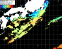 ひまわり人工衛星:黒潮域,19:59JST,1時間合成画像