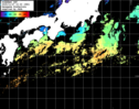 ひまわり人工衛星:黒潮域,19:59JST,1時間合成画像