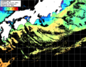 ひまわり人工衛星:黒潮域,22:59JST,1時間合成画像