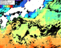 ひまわり人工衛星:黒潮域,17:59JST,1時間合成画像