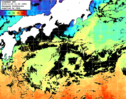 ひまわり人工衛星:黒潮域,20:59JST,1時間合成画像