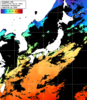ひまわり人工衛星:日本全域,13:59JST,1時間合成画像