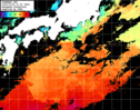 ひまわり人工衛星:黒潮域,16:59JST,1時間合成画像