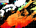 ひまわり人工衛星:黒潮域,17:59JST,1時間合成画像