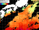 ひまわり人工衛星:黒潮域,22:59JST,1時間合成画像