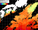 ひまわり人工衛星:黒潮域,23:59JST,1時間合成画像