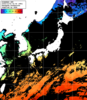 ひまわり人工衛星:日本全域,11:59JST,1時間合成画像