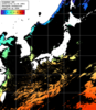 ひまわり人工衛星:日本全域,22:59JST,1時間合成画像