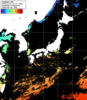 ひまわり人工衛星:日本全域,23:59JST,1時間合成画像