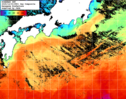 NOAA人工衛星画像:黒潮域, 1日合成画像(2025/12/03UTC)