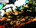 ひまわり人工衛星:黒潮域,19:59JST,1時間合成画像