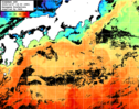 ひまわり人工衛星:黒潮域,23:59JST,1時間合成画像