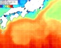 NOAA人工衛星画像:黒潮域, 1週間合成画像(2025/12/01～2025/12/07UTC)