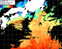 ひまわり人工衛星:黒潮域,13:59JST,1時間合成画像