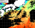 ひまわり人工衛星:黒潮域,18:59JST,1時間合成画像