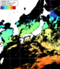 ひまわり人工衛星:日本全域,17:59JST,1時間合成画像