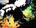 ひまわり人工衛星:黒潮域,19:59JST,1時間合成画像